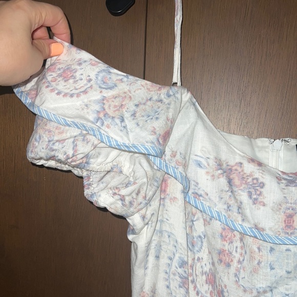 BCBGMAXAZRIA Cold-shoulder Printed High-low Dress - Picture 3 of 8